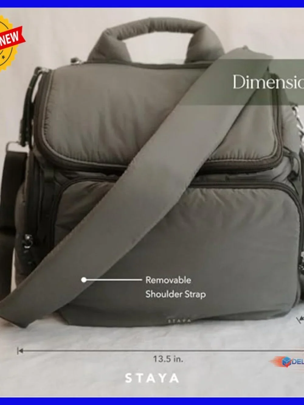 Lightweight Diaper Bag Backpack with Multiple Compartments, Travel Baby Bag
